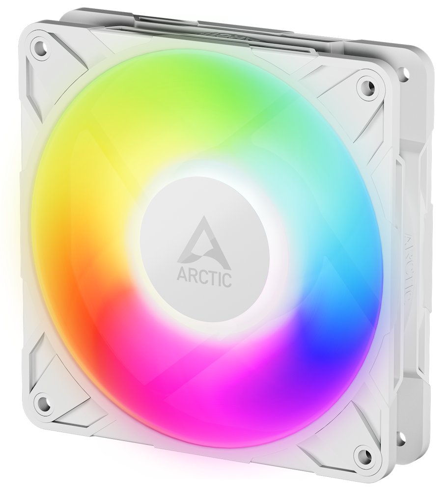 ARCTIC P12 Pro A-RGB (bílá) - 120mm A-RGB PWM ventilátor s rozdělovačem kabelů ACFAN00311A