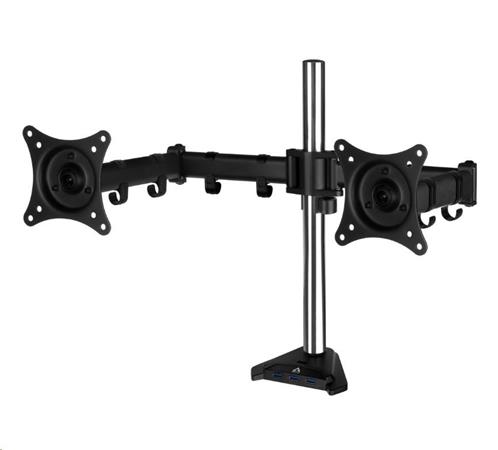 ARCTIC stolní držák Z2 Pro (Gen3) pro 2x LCD do 34", nosnost 2x15kg, 4x USB HUB, černý AEMNT00050A