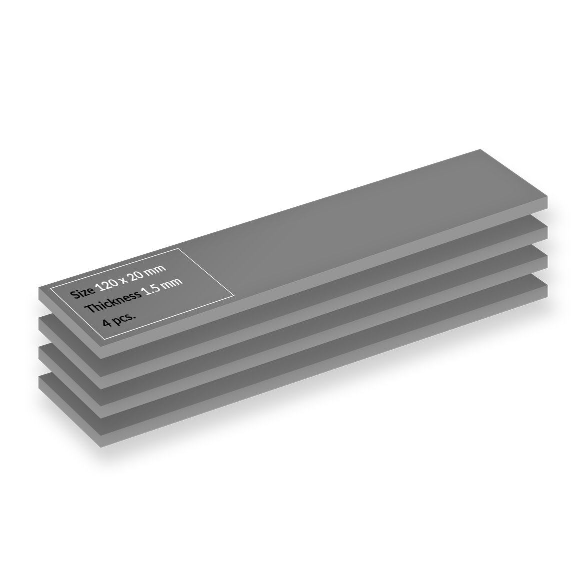 Arctic TP-4 Premium Performance Thermal Pad, 120x20mm, t:1.5mm - 4 Pack ACTPD00067A