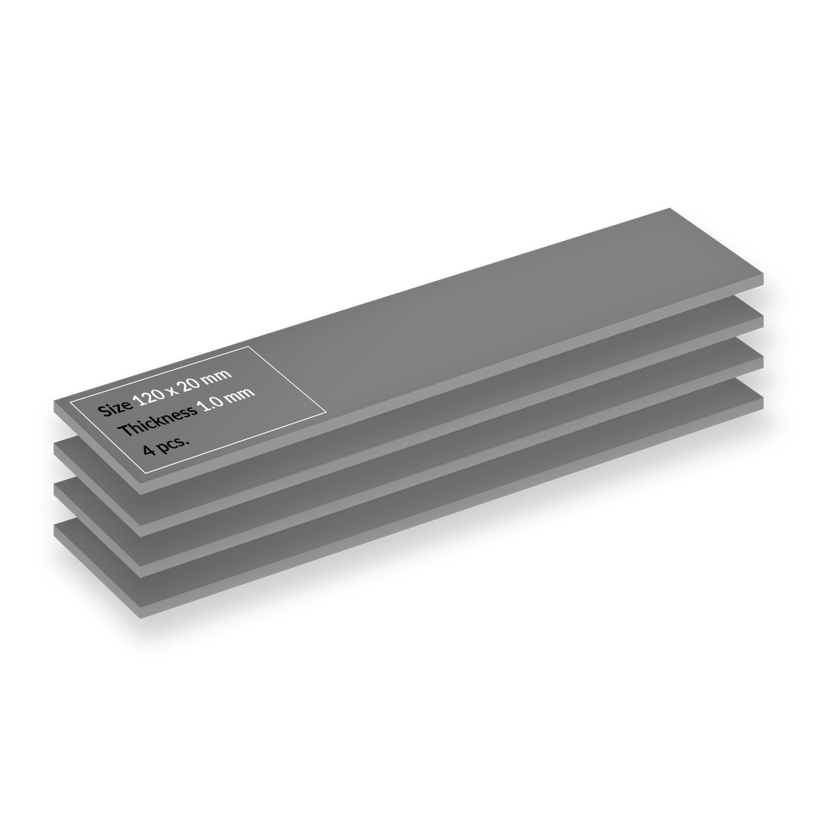 Arctic TP-4 Premium Performance Thermal Pad, 120x20mm, t:1mm - 4 Pack ACTPD00066A
