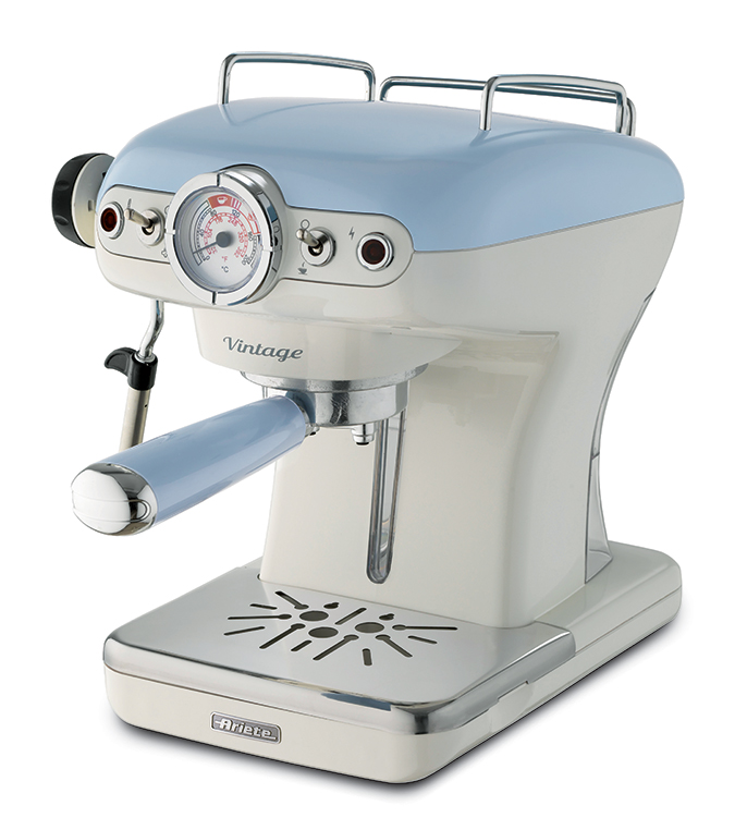 Ariete Vintage Espresso kávovar, modrý, 1389/15 ART 1389/15