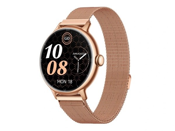 ARMODD Candywatch 5 GPS rose gold s kovovým řemínkem + silikonový řemínek 9155