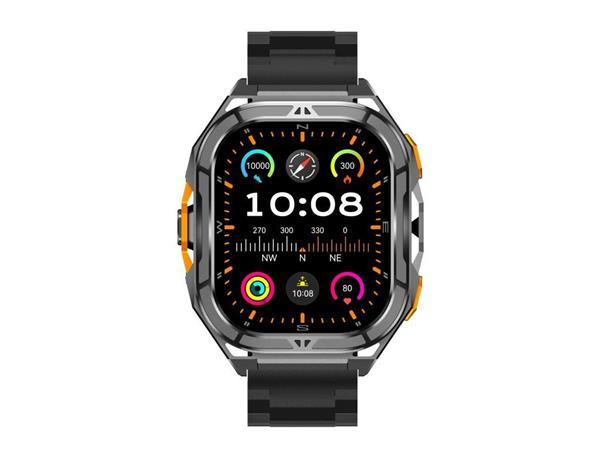 ARMODD Titan GPS černá s kovovým řemínkem + černý silikonový řemínek 9141