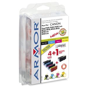 ARMOR cartridge pre CANON IP3600, 4600, 4600X,MP540, 620 ,630, 980, MX860, 100% compat. , c+m+y+k, 1x20ml/ 4x1 B10158R1
