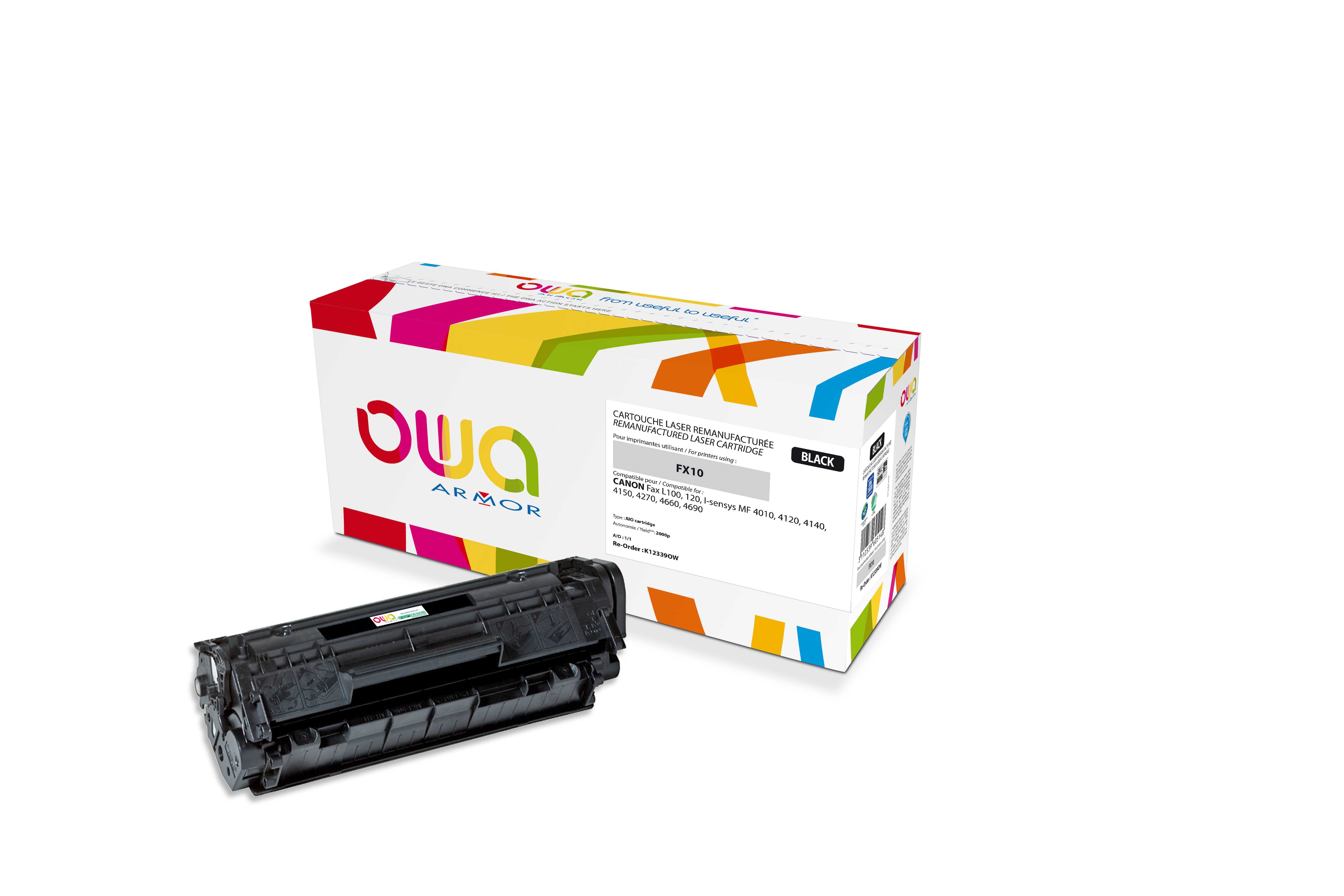 ARMOR toner pre CANON Fax L100/120, MF 4010/4120/4140/4150 (FX10) K12339