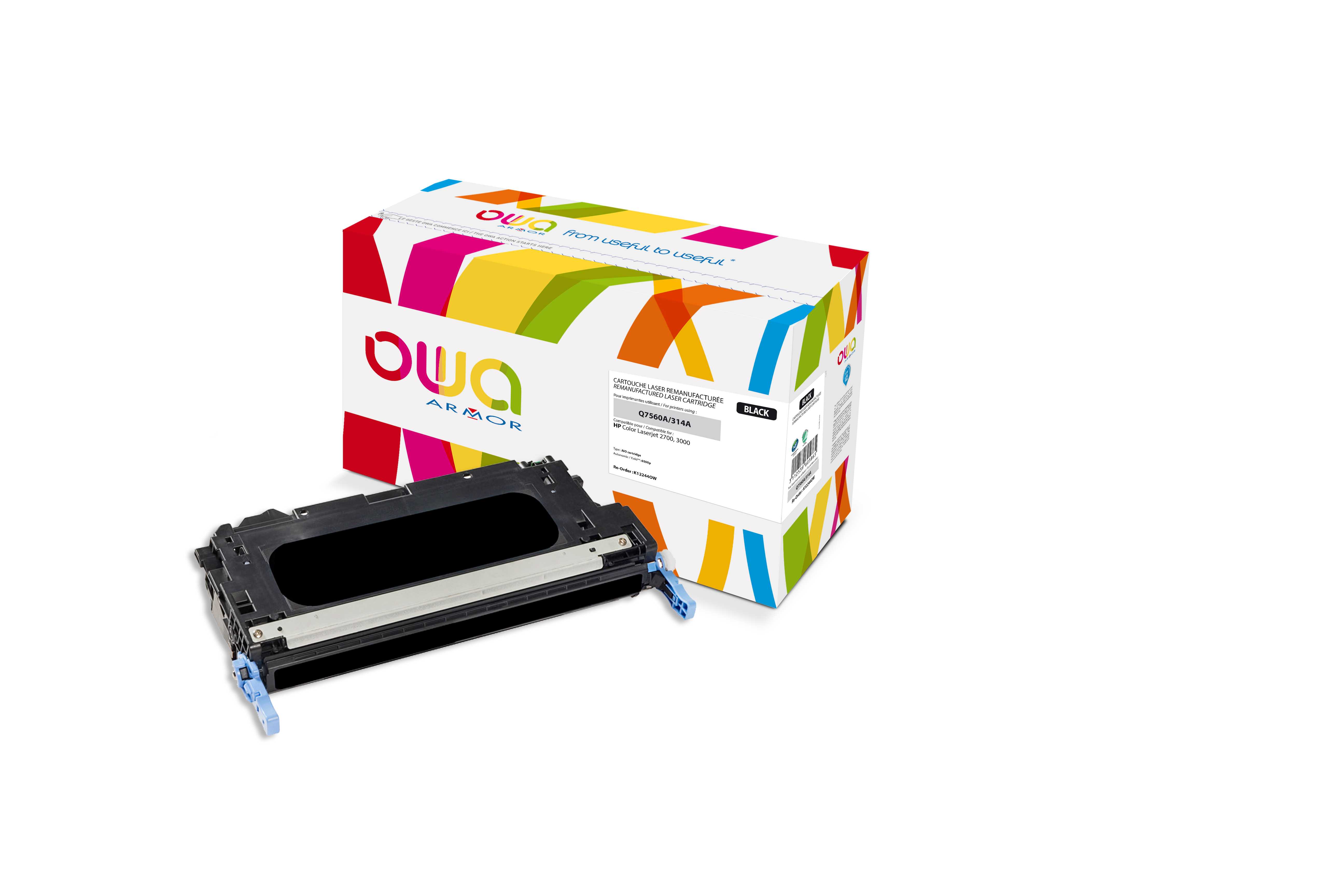 ARMOR toner pre HP CLJ 3000 black (Q7560A) K12244