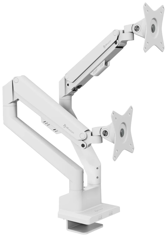 AROZZI ALZARE NEO DUO White/ stolní držák pro 2 monitory/ plynový píst/ kovový/ bílý AZ-ALZARE-NEO-DUO-WT