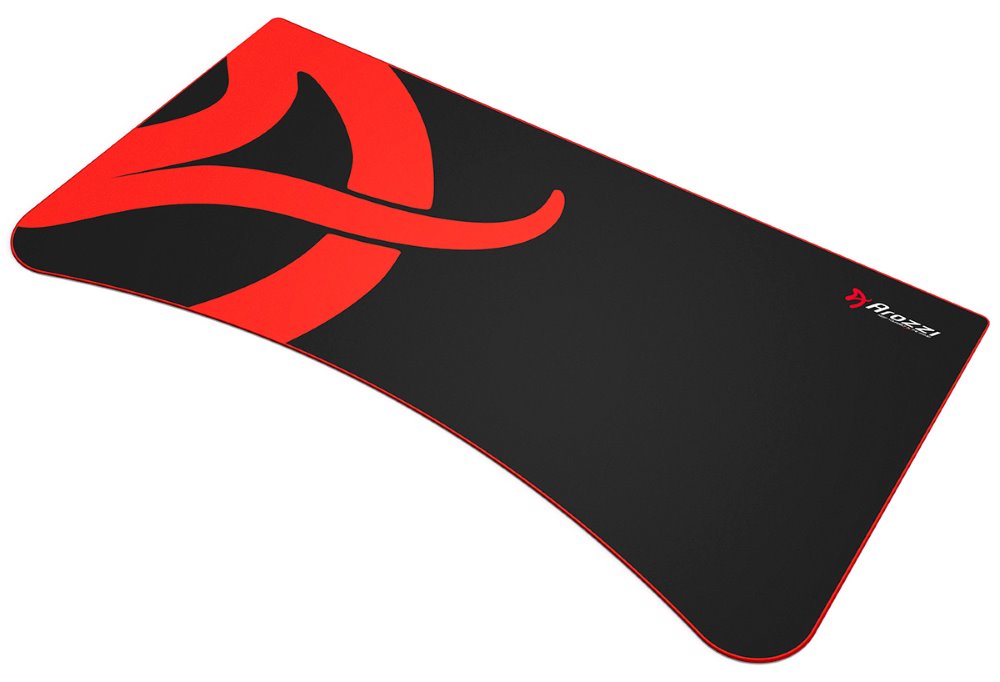 AROZZI ARENA Deskpad/ ochranná podložka na celý stůl Arena/ černá/ červený okraj/ písmeno A ARENA-PAD-A
