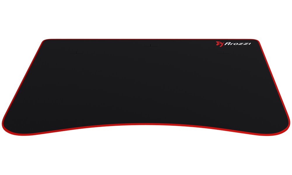 AROZZI ARENA Fratello DeskPad/ herní podložka pro celý stůl Arena Fratello/ černá/ červený okraj ARENA-FRATELLO-PAD-BK