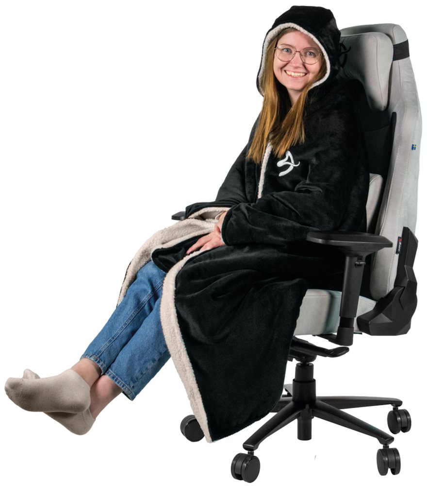AROZZI Chair Blanket Black/ univerzální hřejivá deka pro herní a kancelářské židle/ černá AROZZI-BLANKET-BK