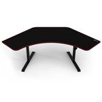AROZZI herní stůl ARENA ANGELO Black/ rohový/ černý s červeným okrajem ARENA-ANGELO-BK