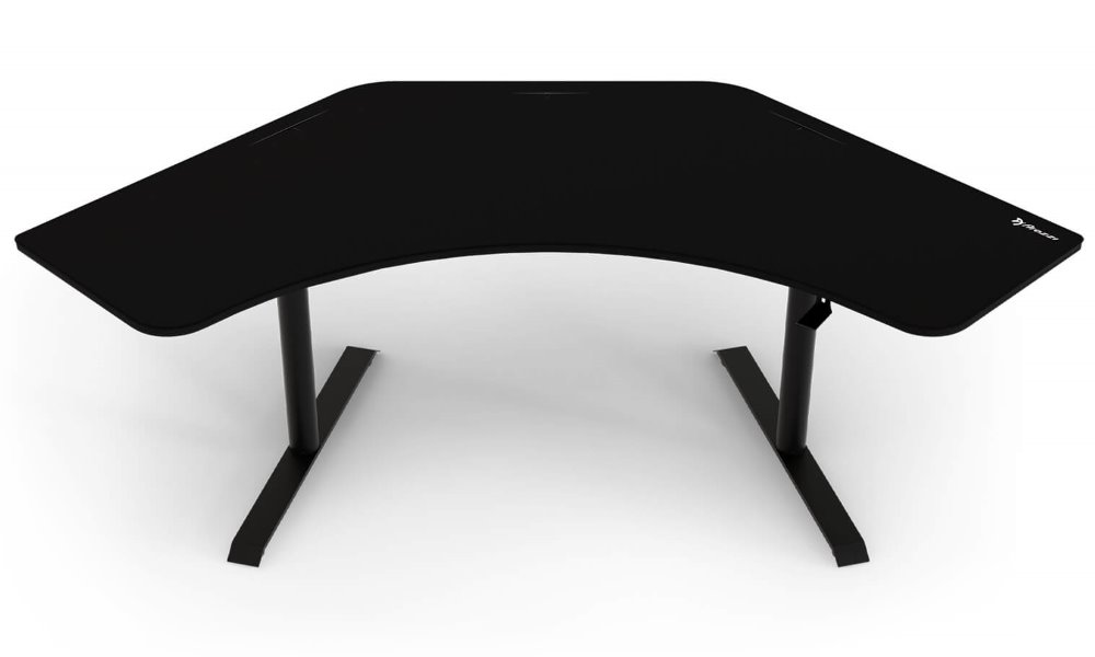 AROZZI herní stůl ARENA ANGELO Pure Black/ rohový/ černý ARENA-ANGELO-PBK