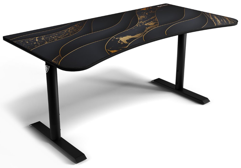 AROZZI herní stůl ARENA Gaming Desk Black Gold ARENA-BK-GOLD