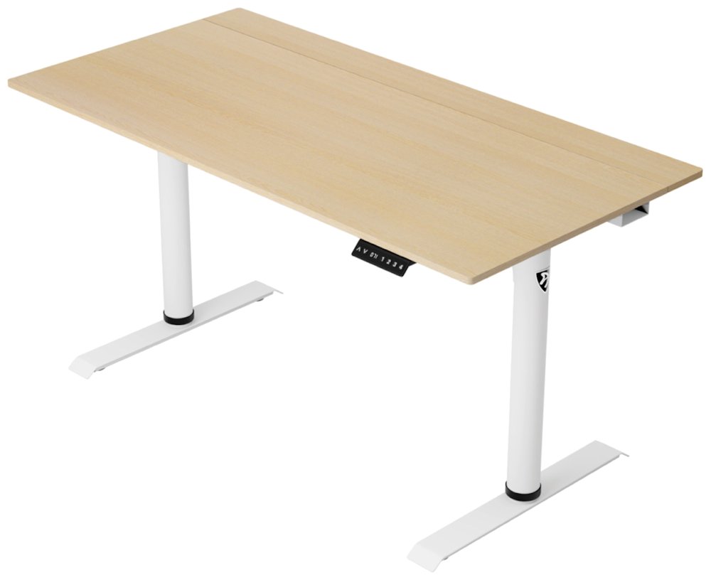 AROZZI herní stůl ARENA NORDICO Light Birch/ motorizovaný/ barva deska bříza, nohy bílé/ šíře 140cm/ ARENA-NRD-BOX2-BCH