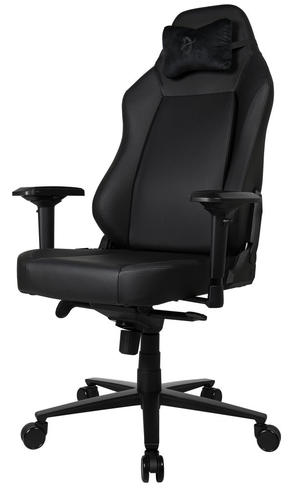 AROZZI herní židle PRIMO Full Premium Leather Black/ 100% přírodní italská kůže/ černá PRIMO-PREM-BK