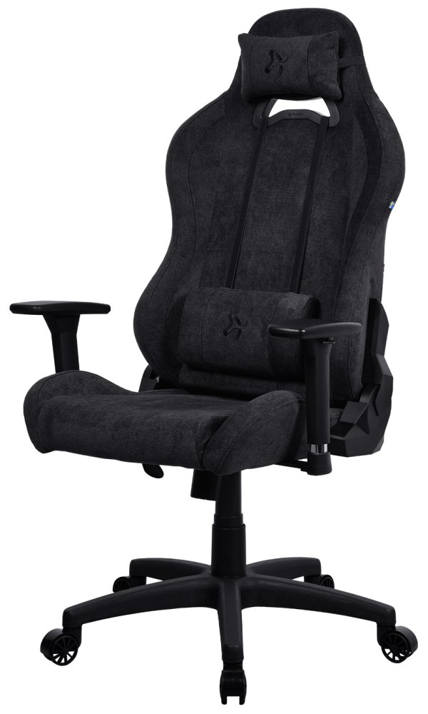 AROZZI herní židle TORRETTA Soft Fabric v2/ látkový povrch/ černá TORRETTA-SFB-PBK