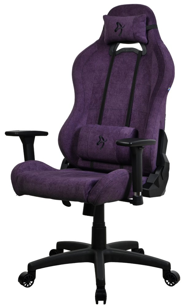 AROZZI herní židle TORRETTA Soft Fabric v2/ látkový povrch/ fialová TORRETTA-SFB-PP