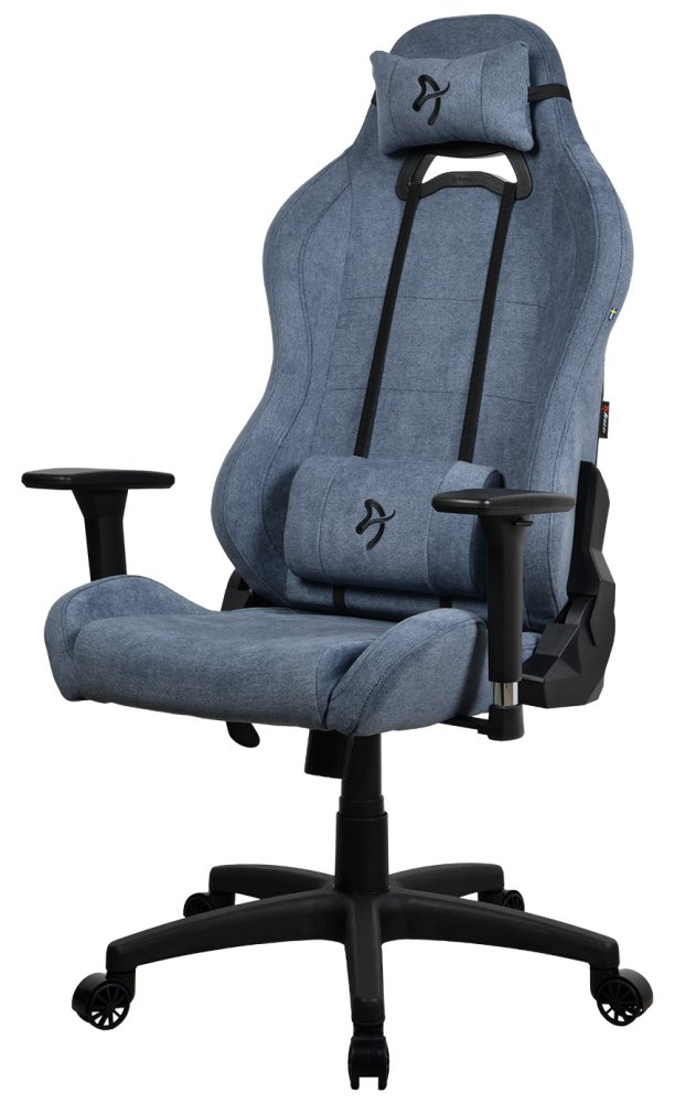 AROZZI herní židle TORRETTA Soft Fabric v2/ látkový povrch/ modrá TORRETTA-SFB-BL2