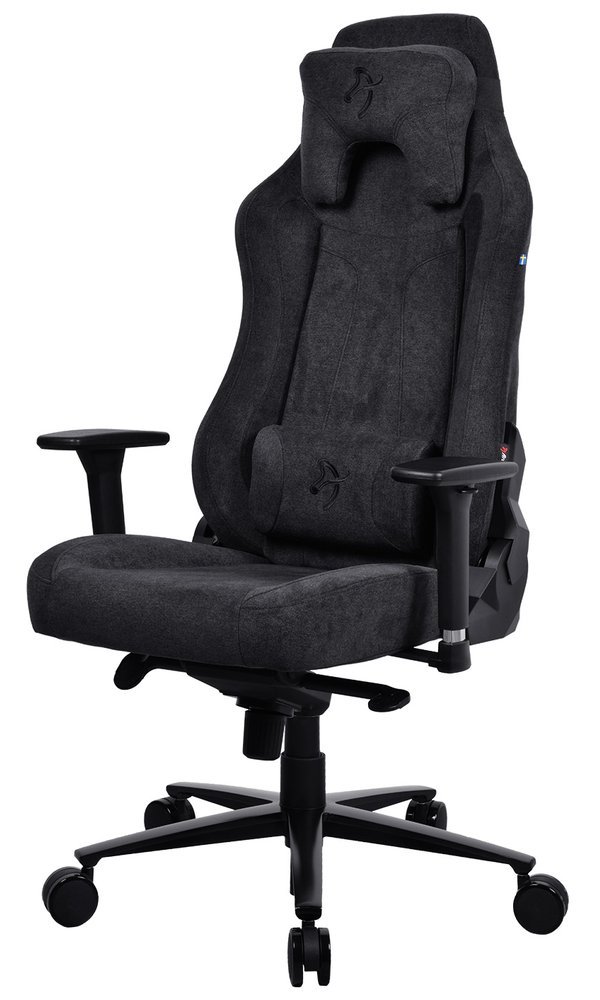 AROZZI herní židle VERNAZZA Soft Fabric Pure Black/ povrch Elastron/ černá VERNAZZA-SFB-PBK