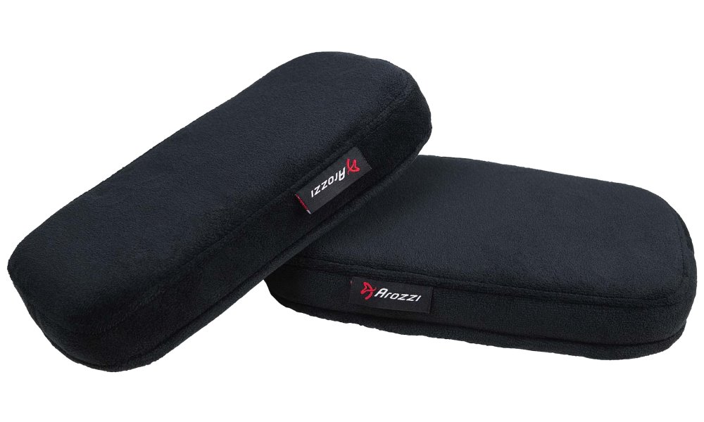 AROZZI Memory Foam Armrest Pads/ náhradní područky pro herní židle/ paměťová pěna/ černé AZ-MFPAD
