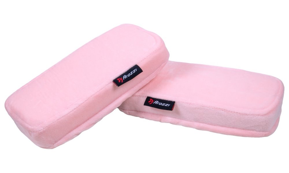 AROZZI Memory Foam Armrest Pads/ náhradní područky pro herní židle/ paměťová pěna/ růžové AZ-MFPAD-PNK