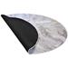 AROZZI Zona Floorpad White Marble/ ochranná podložka na podlahu/ kulatá 121 cm průměr/ design bílý mramo AZ-ZONA-PAD-WTM