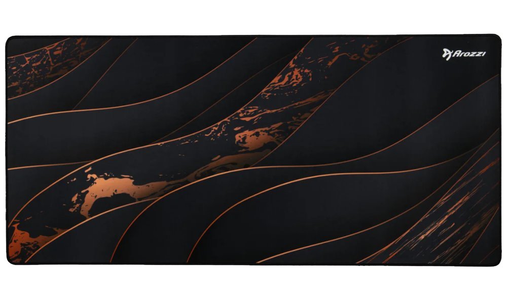 AROZZI ZONA Mousepad XL Black-Gold/ XL podložka na stůl/ 900x420x4 mm/ voděodolná AZ-ZONA-900-D013