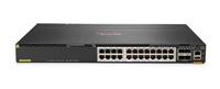Aruba 6300M 24-port HPE Smart Rate 1/2.5/5GbE Class 6 PoE and 4-port SFP56 Switch JL660A RENEW JL660AR