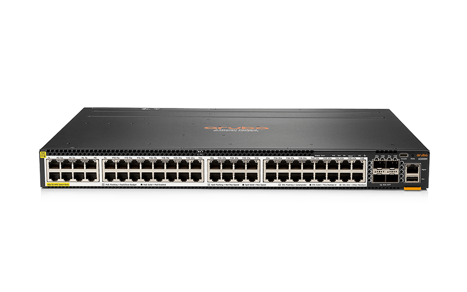 Aruba 6300M 48SR5 CL6 PoE 4SFP56 Swch JL659A