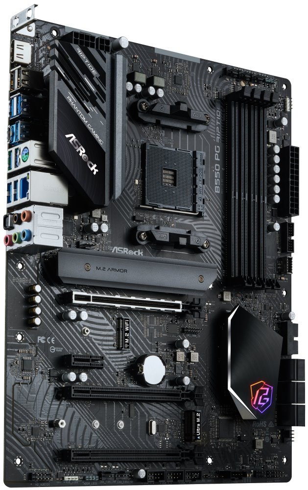 ASRock B550 PG RIPTIDE / AM4 / 4x DDR4 DIMM / HDMI / 2x M.2 / ATX