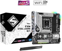 ASROCK B760M STEEL LEGEND WIFI (intel 1700 12+13gen, 4xDDR5 7200MHz, 4xSATA3, 3x M.2, HDMI+DPort +eDP, 1xGLAN, mATX)