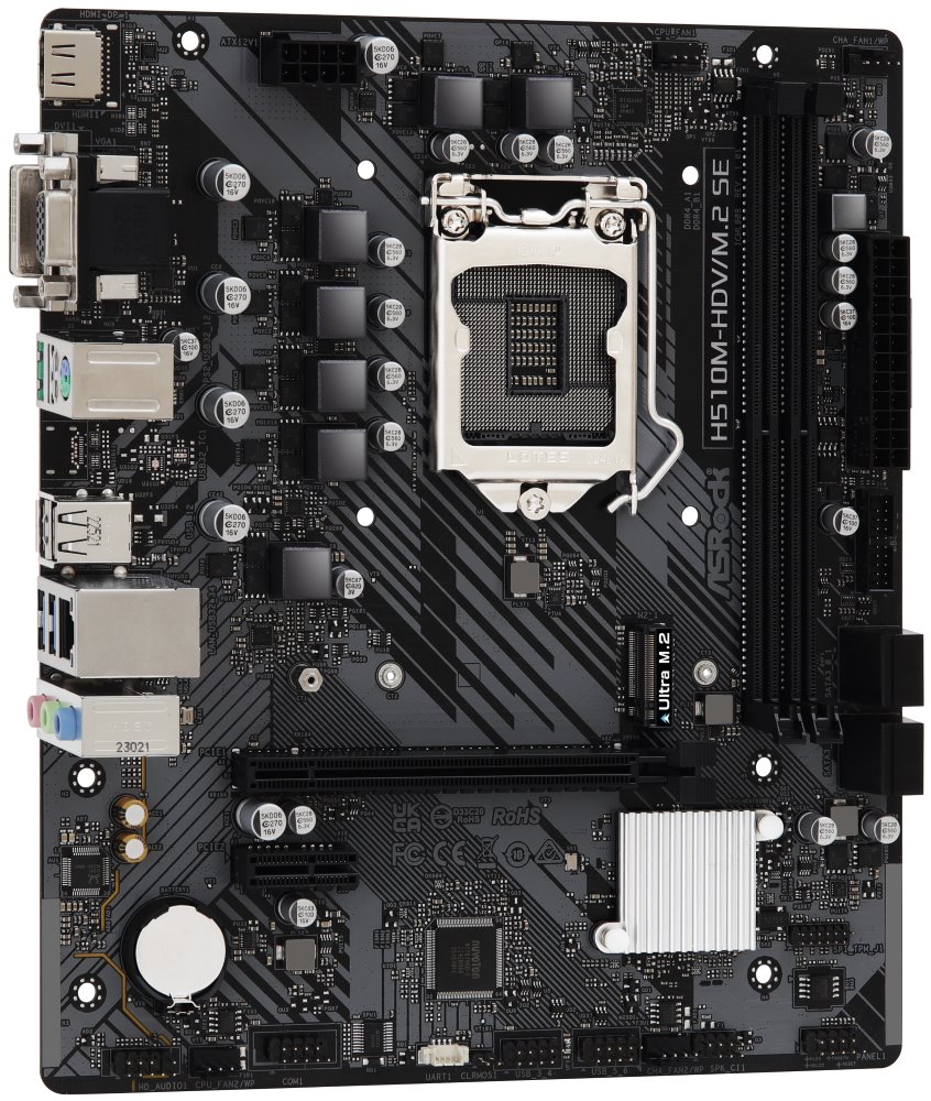 ASRock H510M-HDV/M.2 SE / Intel H470 / LGA1200/ 2x DDR4 / M.2 / VGA / HDMI / mATX 90-MXBMQ0-A0UAYZ