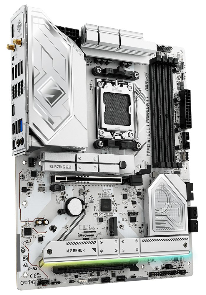 ASRock MB Sc AM5 B850 Steel Legend WiFi, AMD B850, 4xDDR5, 1xHDMI, WiFi, ATX