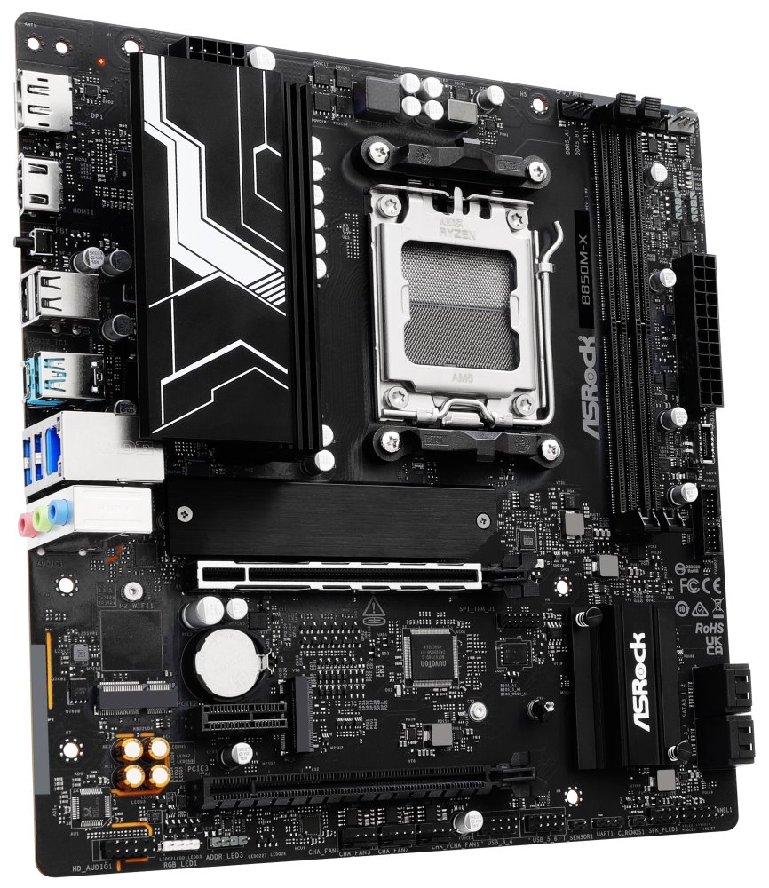 ASRock MB Sc AM5 B850M-X, AMD B850, 2xDDR5, 1xDP, 1xHDMI, mATX
