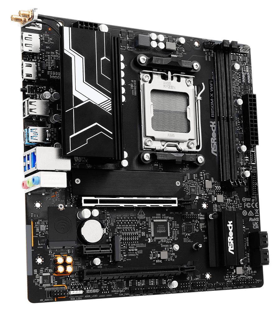 ASRock MB Sc AM5 B850M-X WiFi, AMD B850, 2xDDR5, 1xDP, 1xHDMI, WiFi, mATX