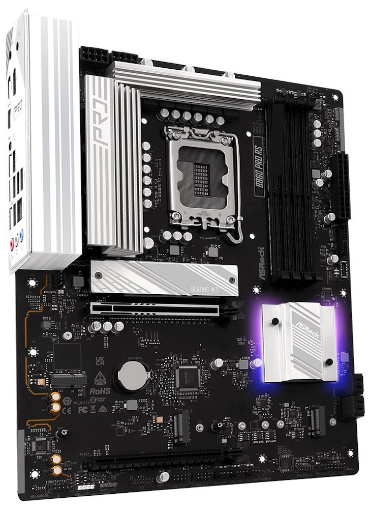 ASRock MB Sc LGA1851 B860 Pro RS, Intel B860, 4xDDR5, 1xDP, 1xHDMI, ATX