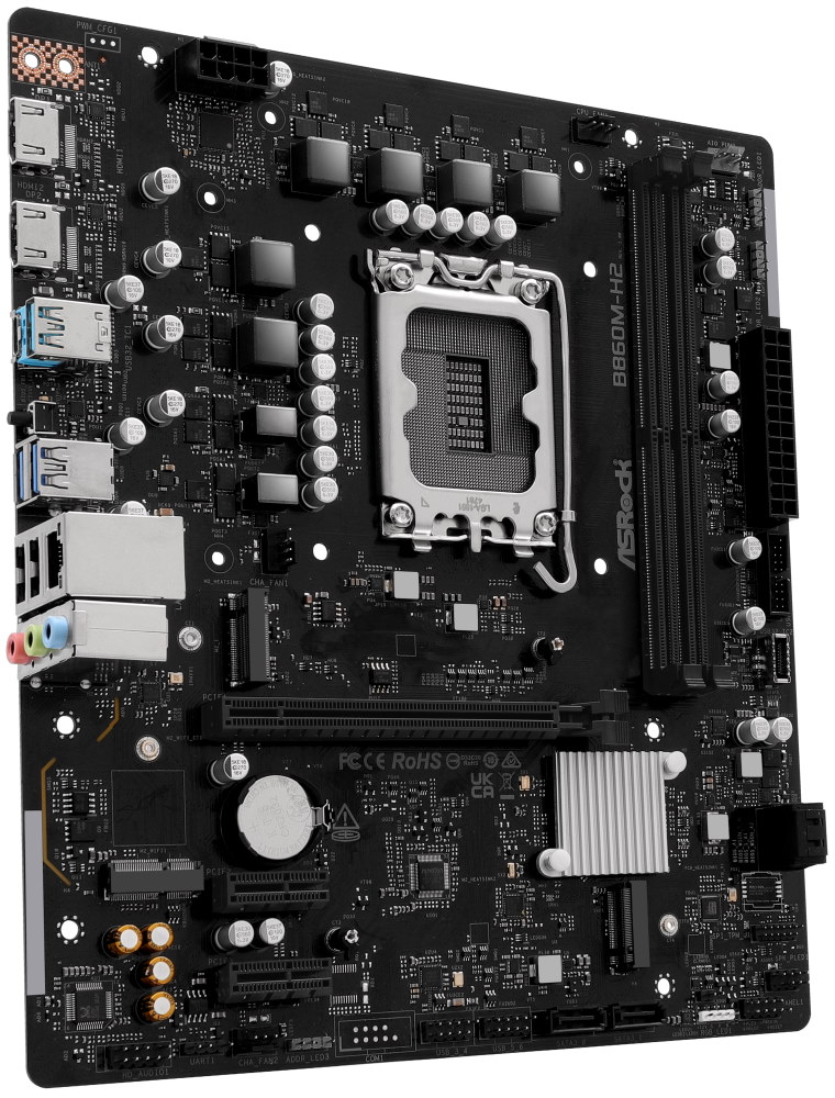 ASRock MB Sc LGA1851 B860M-H2, Intel B860, 2xDDR5, 2xHDMI, mATX
