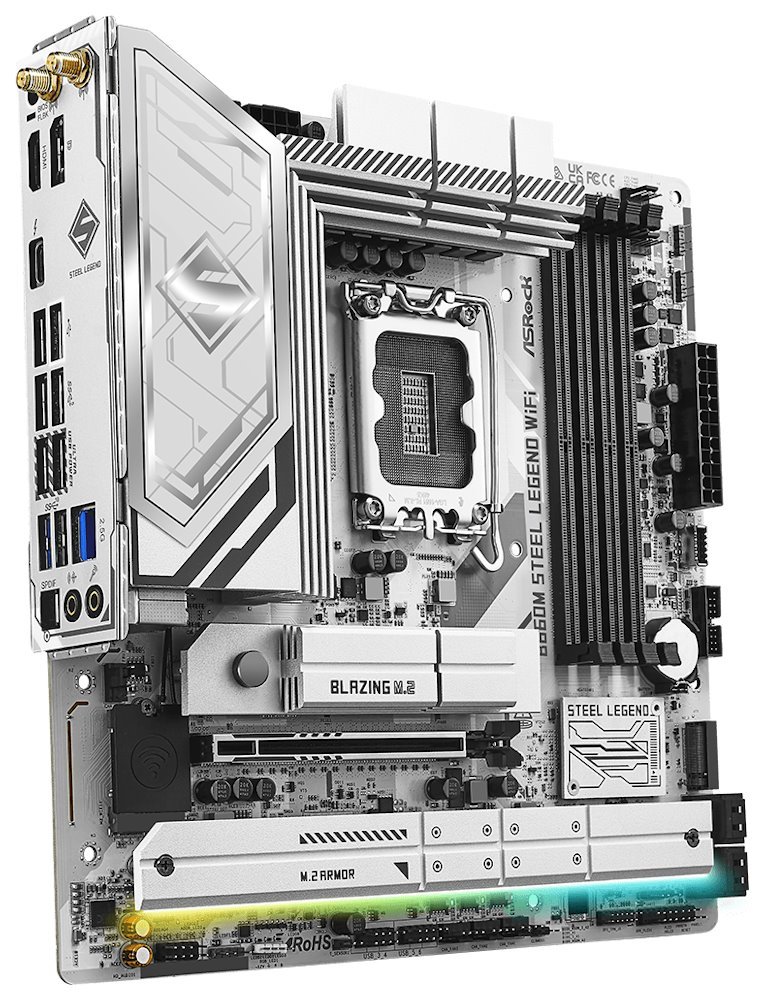 ASRock MB Sc LGA1851 B860M Steel Legend WiFi, Intel B860, 4xDDR5, 1xThunderbolt, 1xDP, 1xHDMI, WiFi, mATX