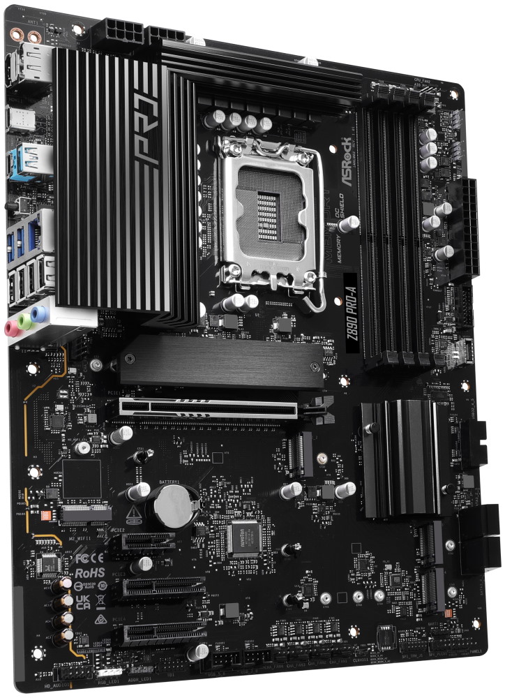 ASRock MB Sc LGA1851 Z890 PRO-A, Intel Z890, 4xDDR5, 1xDP, 1xHDMI, 1xThunderbolt, WI-FI