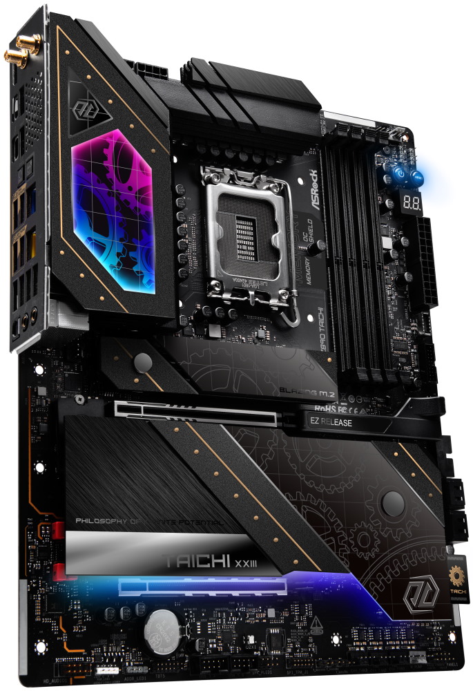 ASRock MB Sc LGA1851 Z890 TAICHI, Intel Z890, 4xDDR5, 1xHDMI, 2xThunderbolt, WI-FI