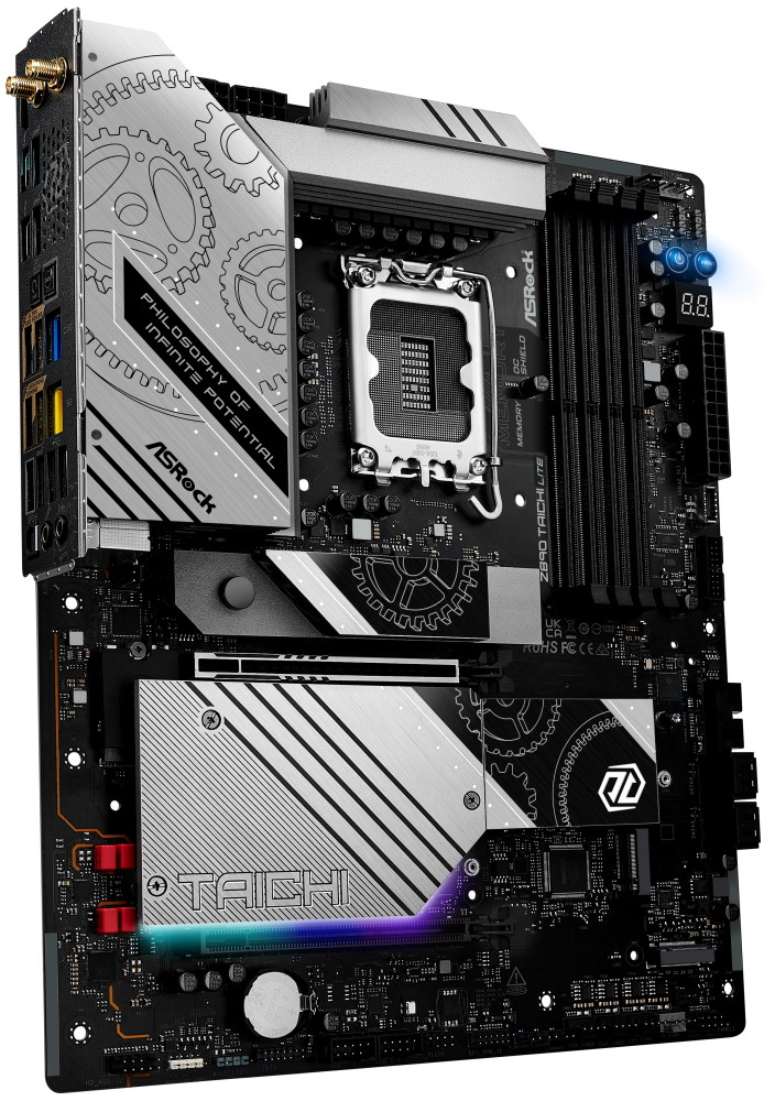 ASRock MB Sc LGA1851 Z890 TAICHI LITE, Intel Z890, 4xDDR5, 1xHDMI, 2xThunderbolt, WI-FI