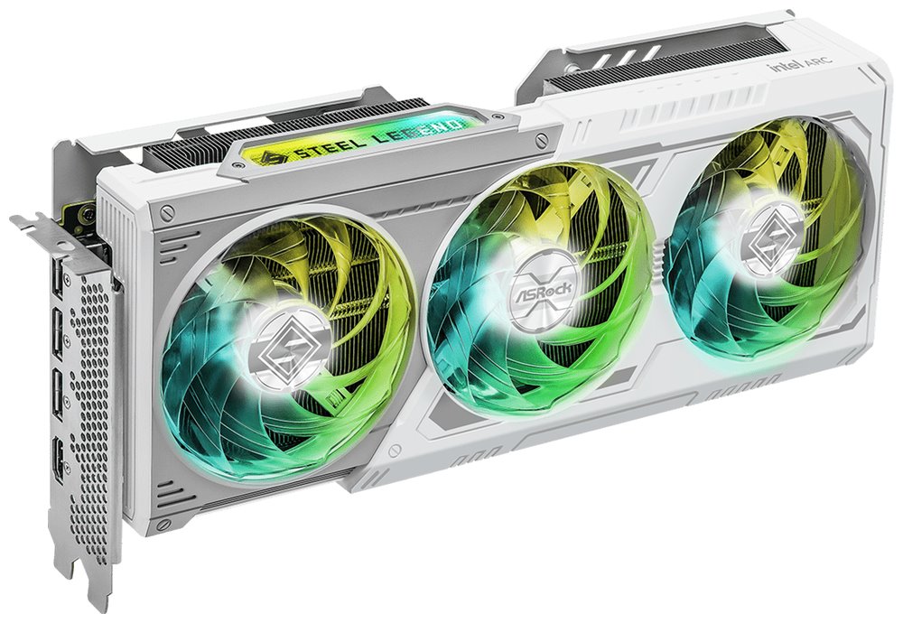 ASRock VGA Intel Arc B580 Steel Legend 12G OC, Arc B580, 12GB GDDR6, 3xDP, 1xHDMI B580 SL 12GO