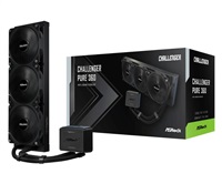 ASROCK Vodní chladič Challenger Pure 360, 3x120mm, LGA1851, AM5, černá 90-ACLA36-BDKGA6
