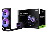 ASROCK Vodní chladič Pro 240 ARGB, 2x120mm, LGA1851, AM5, černá 90-APRA24-BAAGA6