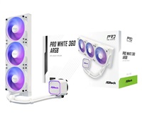 ASROCK Vodní chladič Pro White 360 ARGB, 3x120mm, LGA1851, AM5, bílá 90-APRA36-WAAGA6