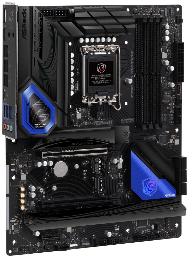 ASROCK Z790 PG RIPTIDE (intel 1700 12+13gen, 4xDDR5 7200MHz, 8xSATA3, 4x M.2, HDMI+DPort, 1xGLAN, ATX)