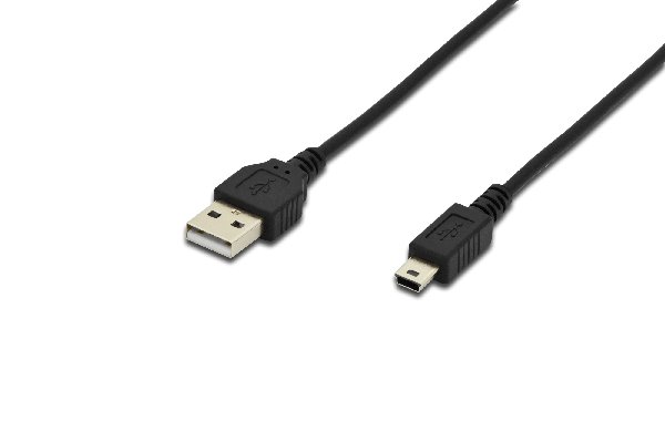 ASSMANN USB 2.0 HighSpeed Cable USB A M (plug)/miniUSB B (5pin) M (plug) 1,8m b