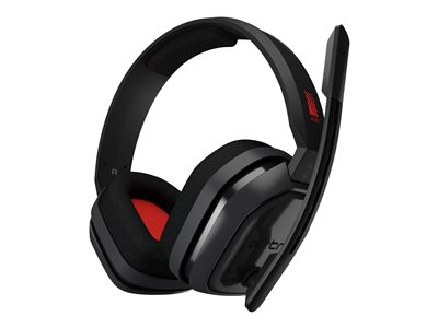 ASTRO A10 - Náhlavní souprava - plná velikost - kabelové - 3.5 mm jack - šedá, červená 939-001530