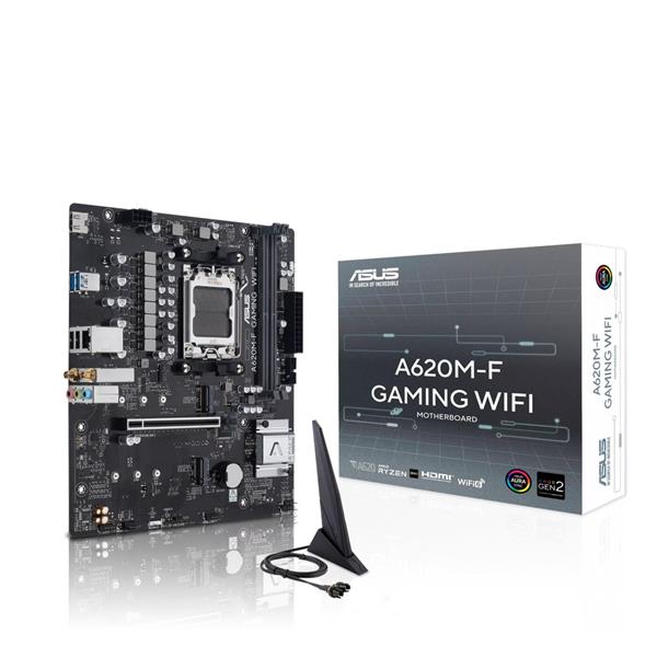 ASUS A620M-F GAMING WIFI soc.AM5 A620A DDR5 mATX M.2 HDMI 90MB1KT0-M0EAY0