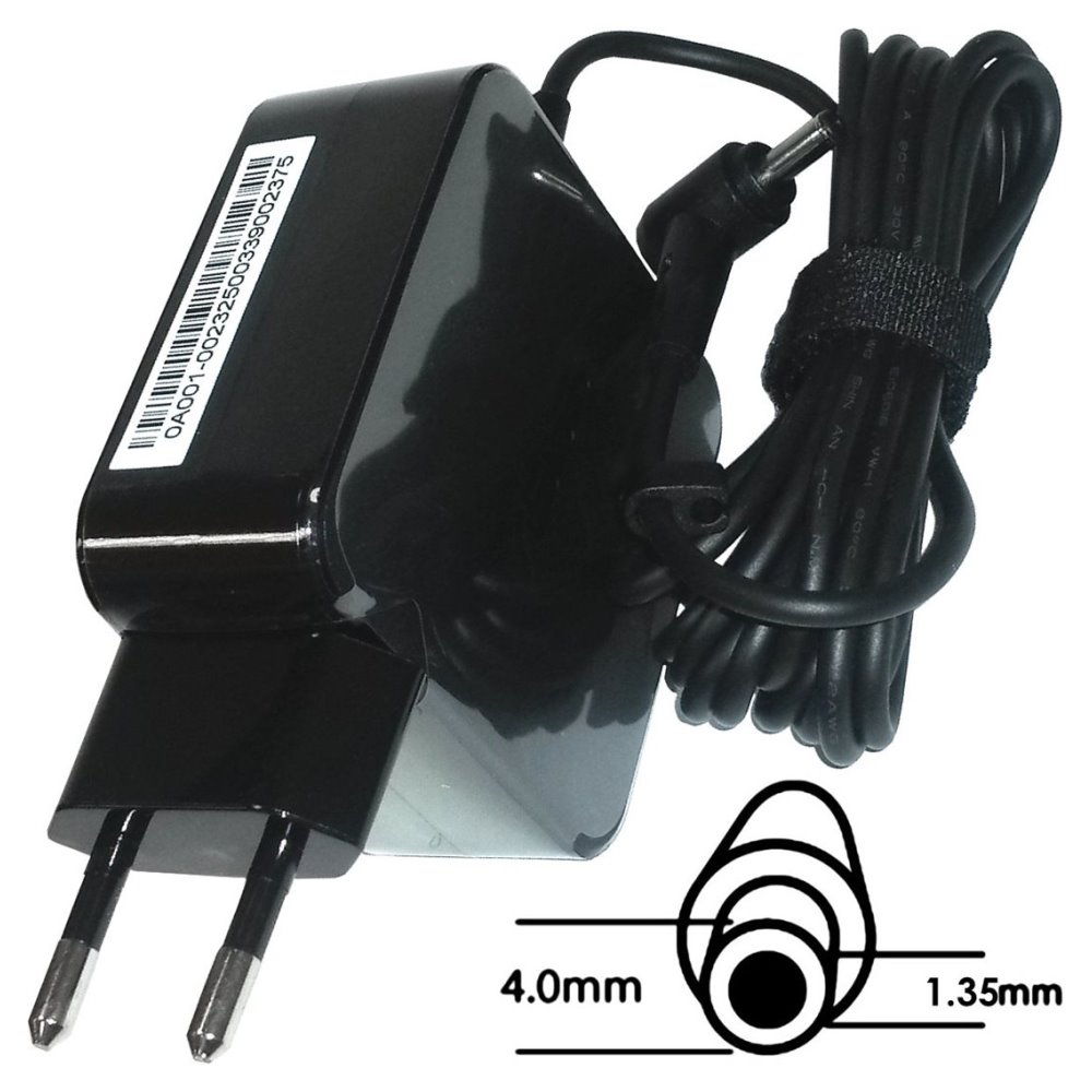 ASUS AC NAPÁJACÍ ADAPTÉR 45W 19V 2pin 4,0x1,35mm s EU plug B0A001-00232500